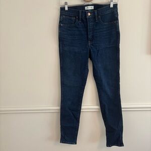 Madewell Women's Skinny Jeans - Dark Blue